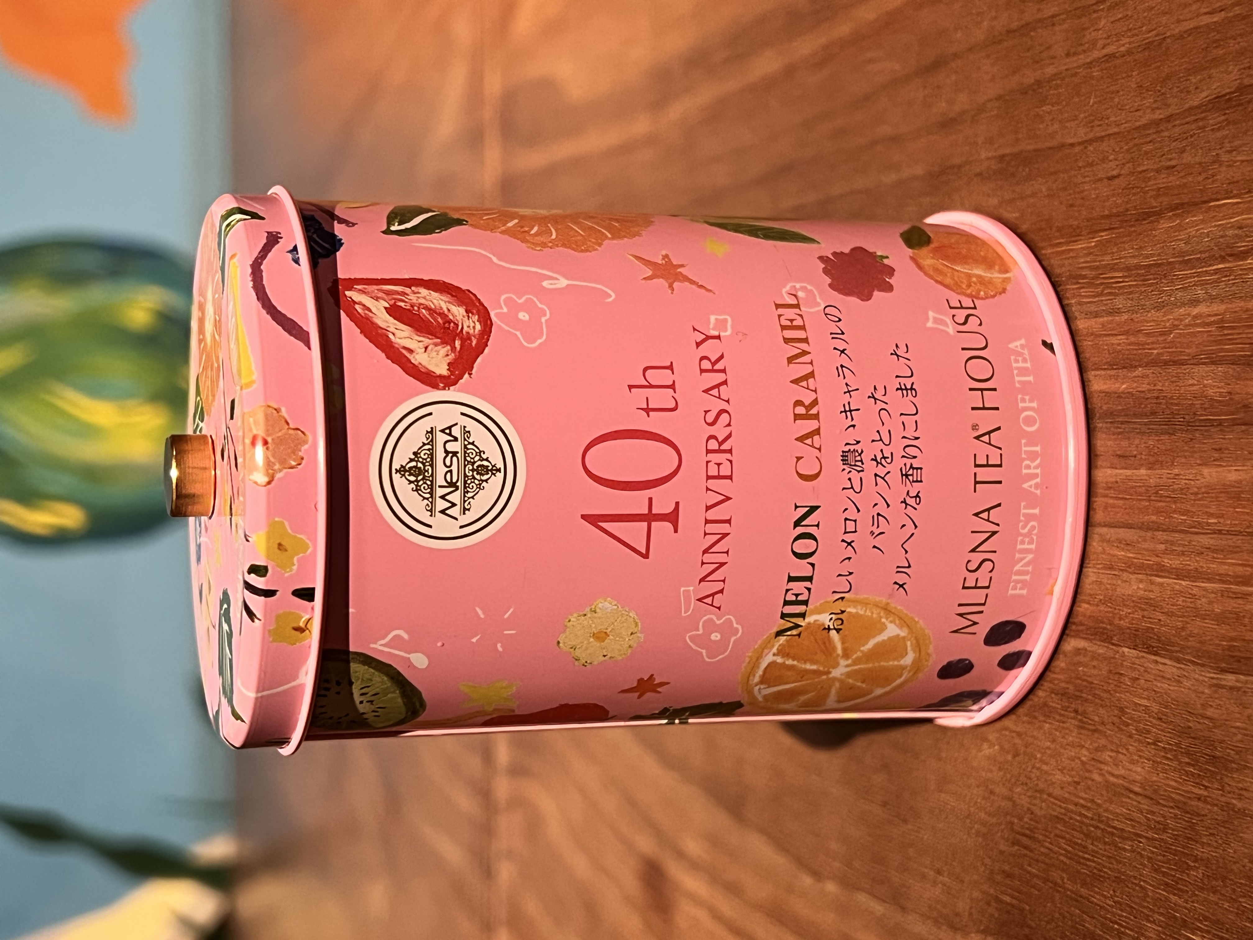 紅茶 ムレスナティー 40th ANNIVERSARY 缶 メロンキャラメル